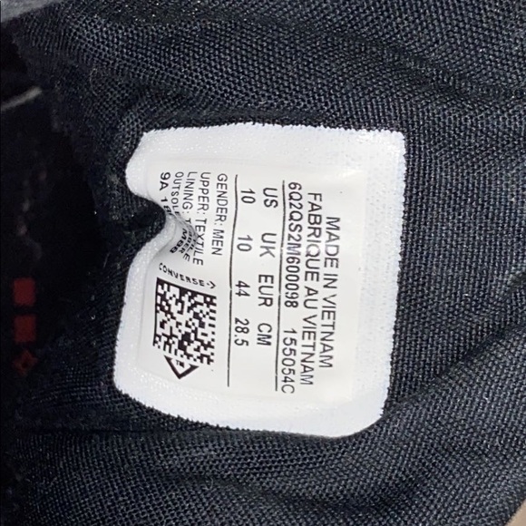 Converse Red and Black Hightops - Picture 3 of 3